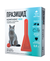 Празицид-КОМПЛЕКС НЕО д/кошек от 4 до 8 кг 1-0,8мл. 1*8