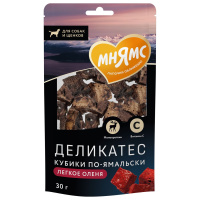 Мнямс лакомство для собак«Кубики по-ямальски» из легкого северного оленя 30 г