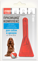 Apicenna Празицид-КОМПЛЕКС д/собак и щен.10-20кг. 1*2мл. [уценка]