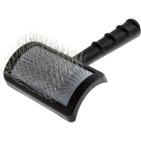 Пуходёрка DeLIGHT мягкий корд с длинным зубом средняя, с большой ручкой 36852PM