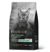 Premier Cat Lamb&Turkey STERILISED [Свежее мясо ягненка с индейкой для кошек] (400 гр)