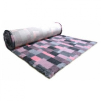 ProFleece коврик меховой В Клетку 35х50 см угольный (розовый)