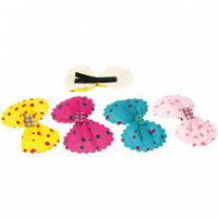 Бантик-заколка, 6,5 см, "Комильфо",15084 /8 шт.
