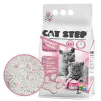 Cat Step Наполнитель комкующийся минеральный для котят 5 л Compact White Baby Powder