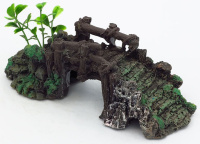 Грот Aquanimal "Заброшенный мост" 16*8*7 см