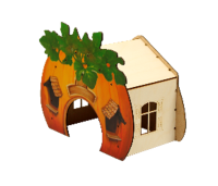GoSi Сказочный Домик для грызуна "ТЫКОВКА" размер L