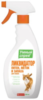 Apicenna Умный спрей Ликвидатор пятен, меток и запаха кошек, 500 мл. Apicenna Умный спрей Ликвидатор пятен, меток и запаха кошек, 500 мл.