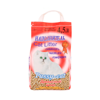 Pussy-cat древесный наполнитель для кошек, (4,5 л (2,7кг)*3)