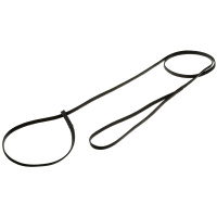 Поводок-затяжка с петлёй [лента-чулок] 5мм*90см [чёрный] 74-2350