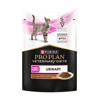 ПРОПЛАН VETERINARY DIETS UR ST/OX Urinary при болезнях нижних отделов мочевыводящих путей,с лососем, 85 г пауч