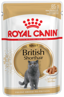 Royal Canin пауч для кошек британской короткошерстной породы, соус, 85 г.
