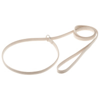 Поводок-удавка с кольцом лента-чулок [КЭМЕЛ] Пет лайн (10мм*120см)