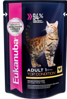 EUK пауч для кошек курица 85г