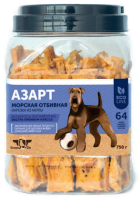 Лакомство для собак GREEN QZIN АЗАРТ - морская отбивная [нарезка из акулы] ПОШТУЧНО [уценка]