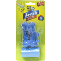 Mr.Fresh Пакеты для уборки фекалий, с брелоком-держателем, 40 шт.