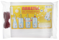 Пакеты для транспортировки аквариумных рыбок "Аква Меню", нескрепленные, с резинками, ширина 18 см, ПОШТУЧНО