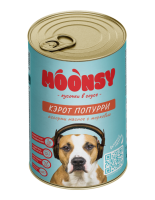 МУНСИ Консервы д/собак "КЭРОТ ПОПУРРИ" мяс.ассорти с морковью, 415 гр *12