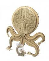 GoSi Когтеточка на стену Фигурная "ОСЬМИНОГ" из каната + мята