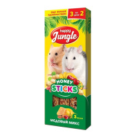 Happy Jungle Палочки для мелких грызунов, медовый микс, 3 шт. 90 г.