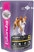 EUK пауч для щенков курица 85г [уценка]