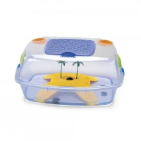 IMAC Террариум закрытый с островом д/черепах "Dafne Beach", 54х39х27 см, 56794