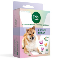 Триол Лакомство Мультивитаминное для собак "В период линьки", 33г