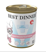 Best Dinner Vet Profi Gastrointestinal корм при нарушениях ЖКТ у взрослых собак всех пород с птицей консервы (340 гр)