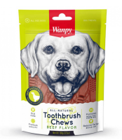Wanpy Dog Лакомство для собак "Зубные щетки со вкусом говядины" 100 г