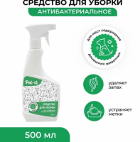 Вет. Pet-it средство для уборки мест содержания домашних животных, с антибактериальным эффектом, 0.5 л