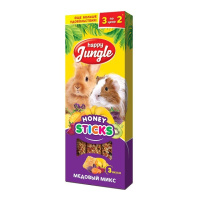 Happy Jungle Палочки для крупных грызунов, медовый микс, 3 шт. 90 г.