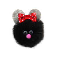 GoSi Игрушка для Кошек "Ушастик Виталина" Натуральная норка