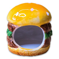 КерамикАрт домик для грызунов Бургер 8х8х9см