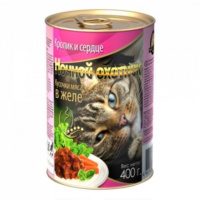 Ночной охот.кон.400гр.желе кролик/сердце