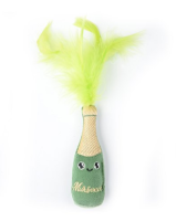 Игрушка Mr.Kranch для кошек "Шампанское" с кошачьей мятой, 8*2 см зеленый