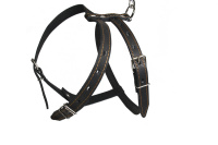 Осипов Шлейка для собак кожаная, ремни 26 мм обхват груди 96 см