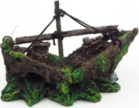 Грот Aquanimal "Затонувший корабль №2" 13.5*6.5*10 см