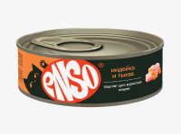 ENSO конс. д/кошек, паштет с индейкой и тыквой, банка 100г