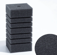 Акв. Губка прямоугольная серая Турбо №9, 8х8х16 см