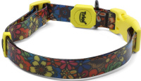 Triol Ошейник из биотана "Цветы" (S, разноцветный, 15*270-370мм)