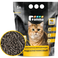 Наполнитель ГАММА впитывающий подсолнечниковый 5 л