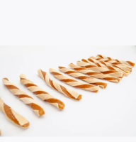 BIOHAUS Лакомство для собак Перекрученная курица и треска полосками 75 г