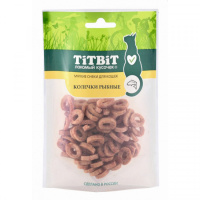 Титбит Колечки рыбные д/кошек [Мягкие снеки] 40г