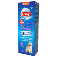 Cliny Зубная паста для кошек и собак кальций+, 75 мл.