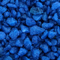 Золото морей Грунт для аквариума, Мраморная крошка голубая, 5-10 мм 3,5 кг