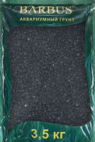 BARBUS Грунт для аквариума , натуральный, каменная крошка, цвет: черный, 5-10 мм, 3,5 кг