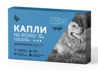 ТД "ДИС" Киска, капли на холку против блох и клещей, для собак [уценка] (40-100 кг (1*10мл))