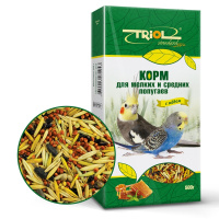 Триол Стандарт для мелких и средних попугаев с медом 500 г.
