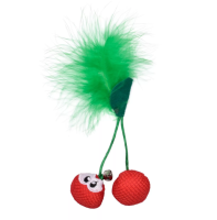 Petstages игрушка для кошек Dental "Вишни" с кошачьей мятой, 7 см