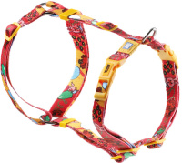 Шлейка анатомическая нейлоновая СОЮЗМУЛЬТФИЛЬМ "Большой секрет" (S, красно-желтая, 15*400-550мм)