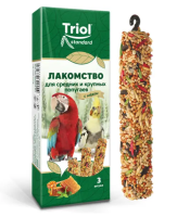 Триол Standard	Лакомство для средних и крупных попугаев с мёдом [уп. 3 шт], 80г